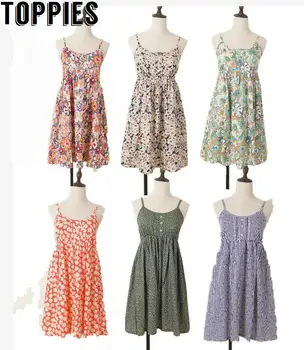 2021 kobiety lato bawełna kwiat sukienka strój plażowy Krótkie suknie Mori Girls Wear vestido de verao DS265
