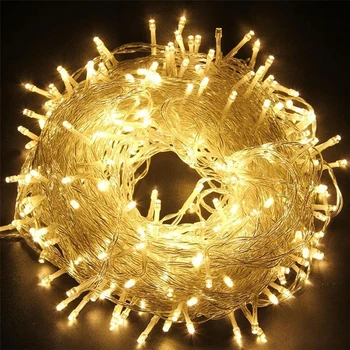 220V 50M 400 LED holiday String Fairy lights, Christmas Lights Wedding Party Festival New Year Led Holiday decoration Lights