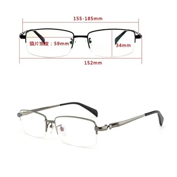 Oprawa do punktów Vazrobe męskie tytanowe okulary męskie 155-185 mm regulowane oversize ogromne szerokie okulary do soczewek optycznych