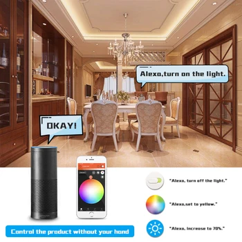 GLEDOPTO ZigBee 3.0 Home Smart Candle Bulb Alexa Voice Remote Control naiwna meble do domu E12 / E14