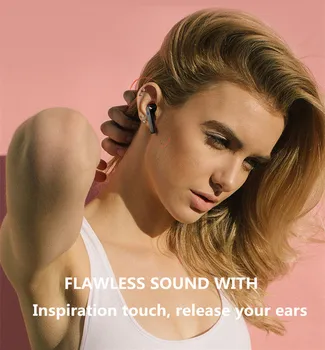R8 TWS Bluetooth 5.0 słuchawki bezprzewodowe sterowanie dotykowe sportowe słuchawki z ładowarką pudełkiem redukcja szumów dźwięk HIFI zestaw sluchawkowy dla graczy