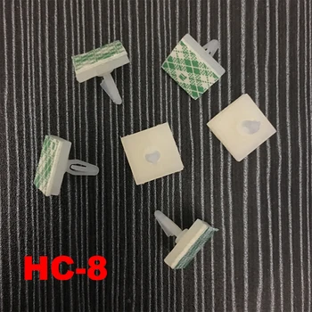 70шт HC-8 nylon plastikowa płytka wsparcie uchwyt 3 mm Otwór blokady Przystawki nity 3 m klej kij sztywne mocowanie samoprzylepna uszczelka
