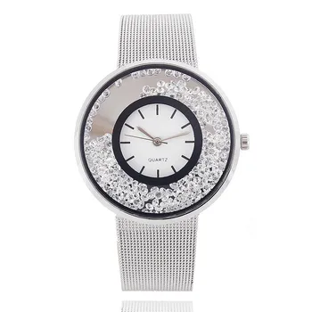2020 damskie markowe zegarki luksusowe zegarki kobiety 2017 złoty siatkowy pas ze stali nierdzewnej, lady dress zegarki na rękę pasek na rękę zegarki sportowe