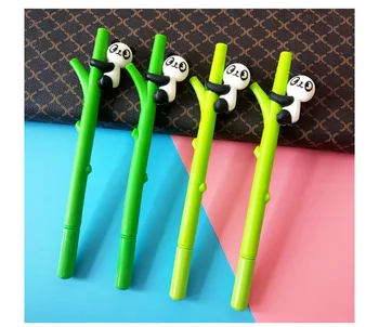 8 szt. nowy twórczy kreskówka student plac długopis wspinaczka Panda bambus żel pen ładny stacjonarny Hurtownia