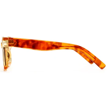 Peekaboo brown black prostokątne okulary dla kobiet uv400 2021 męskie retro okulary dla kobiet imprezy akcesoria pomarańczowy