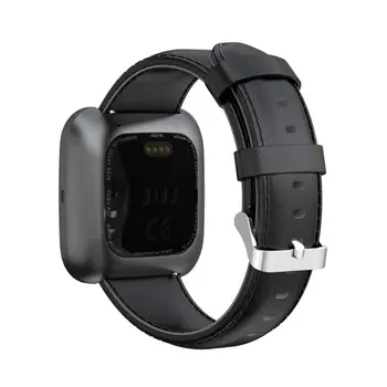 Skórzany wymienna bransoletka sportowy pasek watchband Fitbit Versa / Versa 2 /Versa Lite Smart Watch Q39D