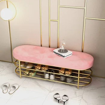 Żelazo Nordic light luksusowa tkanina szafka na buty wymienne stołek do butów wysokotemperaturowa пекарная farba domowe przechowywanie miękka torba cushio