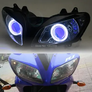 1 kpl. projektor światła w komplecie HID Blue Angel Eyes do Yamaha YZF R1 2002-2003 Custom