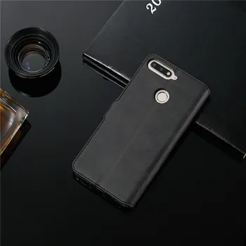 Honor 7A Pro skórzany pokrowiec dla Coque Huawei Honor 7A Pro Case magnetyczny flip wallet etui Huawei Y6 2018 Y 6 Prime 2018 pokrywa