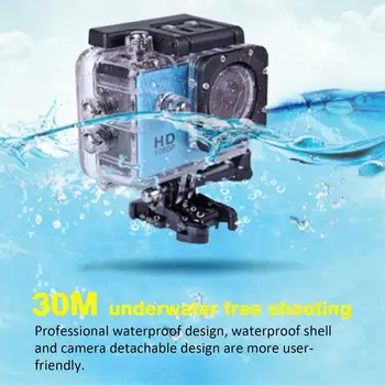 Zewnętrzna mini Sportowa action camera Ultra 30M 1080P podwodny wodoodporny kask kamery wideo Sport Cam