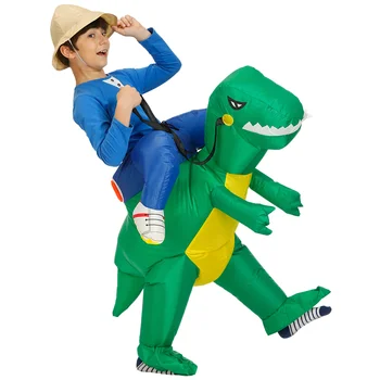 Kids Boy Halloween Party Cosplay Kostiumy Boże Narodzenie Jednorożec Dinozaur, Dmuchany Kostium Baby Carnival Suit Purim Dino Dress