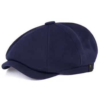 Moda dziki Gazeciarz czapka Mężczyźni Kobiety retro bierze kapelusz kierowca płaskie czapka hip-hop berety kapelusze jednolity kolor retro codzienne berety gorras