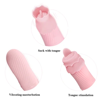 IKenmu wibratory język wibrator masturbator oralny, seks pochwy erotyczna zabawka kobiet seks zabawki sutek przyssawka masaż pobudzający łechtaczkę
