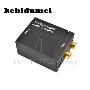 Kebidumei Brand New Analog to Digital Signal Audio Sound Adapter ADC Converter Optical Coaxial RCA Toslink SPDIF Adapter TV