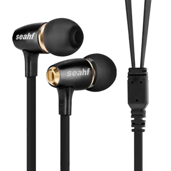 Oryginalny Seahf AWK-009 HiFi stereo wysokiej jakości douszne słuchawki w uchu DIY płaska głowica Plug Earplugs PK Ve Monk Earbuds