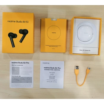Realme Pąki Air Pro wersja globalna TWS Słuchawki ANC ENC Aktywna redukcja szumów 35 db 25 godzin odtwarzanie szybkie ładowanie
