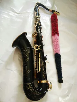 Profesjonalny tenor sax lepszą jakość czarne złoto tenor sax b-dur Dzwonek instrumenty muzyczne prezent