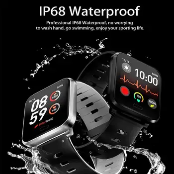 K10 Smart Watch Mężczyźni Kobiety IP68 Wodoodporny HR ciśnienie krwi monitor snu 1.3
