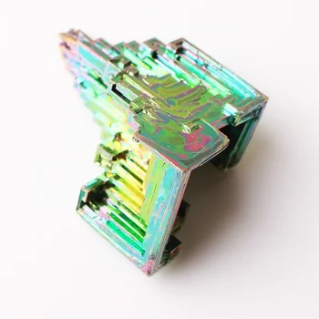 5Pcs/10pcs Rainbow Bismuth Crystal Metal Mineral Samples Colorful Cluster MINI Hand Home Decor