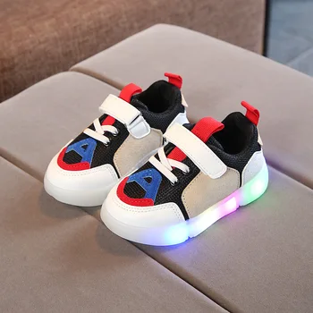 2020new LED light baby sports shoes cool shiny cool baby girl boys shoes cute cute baby casual shoes