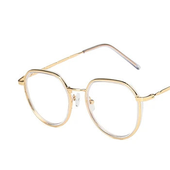 Luksusowej Marki Biurowe Komputerowe Okulary Mężczyźni Kobiety Anty Światło Niebieskie Okulary Retro Krótkowzroczność Optyczna Kwadratowa Oprawa Dla Punktów Eyeglass 2021