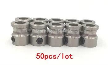 50szt MK8 napęd koła zębate ze stali nierdzewnej dla 1.75 mm i 3 mm drukarka 3D Reprap nici wytłaczarki