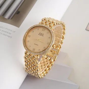 2018 G&D luksusowej marki zegarek damski zegarek bransoletka zegarek Kwarcowy zegarek zegarek sukienka relogio feminino zegarek srebrny