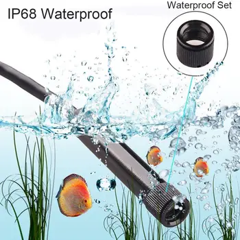 WIFI endoskop kamera HD 1200P 2-10M mini wodoodporny dysk przewód bezprzewodowy 8 mm 8 LED boroskopu aparat dla Androida PC z systemem IOS endoskopu