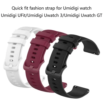 Pasek do zegarka Umidigi Ufit akcesoria wymiana paska do zegarków Umidigi Uwatch3 uwatch gt silikonowa bransoletka zawias bransoletka