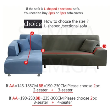 W kształcie litery L(trzeba 2szt) sofa pokrowce elastan do salonu stretch materiał kanapa narożna pokrywa krzesła, sofa pokrywa przekroju sofa