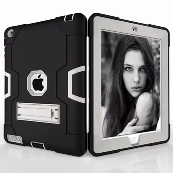 Nowy Pancerny futerał dla iPad 2 3 4 Funda Kids Safe Heavy Duty Silikonowy pokrowiec do Apple ipad 4 3 2 9.7 inch Tablet Case A1458