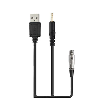 FELYBY BM900 mikrofon dedykowany (USB + jack 3,5 mm) podwójny kabel obsługuje połączenia karty dźwiękowej zmniejszenie hałasu