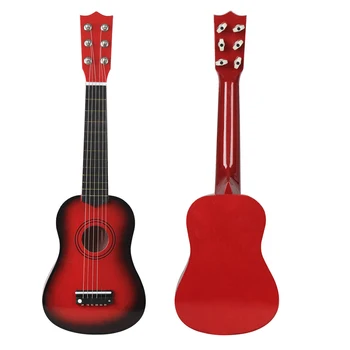 Mini 21 cali gitara akustyczna, gitara Ukulele gitara klasyczna muzyczny instrumentalny drewniana podłoga rozrusznik początkujący melomani dzieci prezent