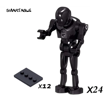 Smartable 24szt K-2SO figures Building Blocks brick DIY toys Compatible figure starwar Christmas gift send 12 baseplate