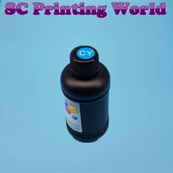 Led elastyczne UV atrament do Epson R280 R290 R330 L800 1390 1400 UV Leatherpp PVC folia TPU miękki papier,itp. 6 color 2white