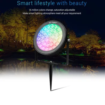 Nowy 25W RGB+CCT led Lawn Light FUTC05 IP66 wodoodporny LED Smart Garden Lamp Copatible with FUT089 B8 FUT 092 Remote MiBOXER