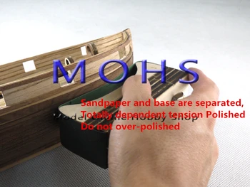 Starożytny żaglowiec model obudowy szlifierka pokład polerowane urządzenie mały + średni + łuk + papier ścierny drewniane skala modelu żeglarskie statku narzędzia