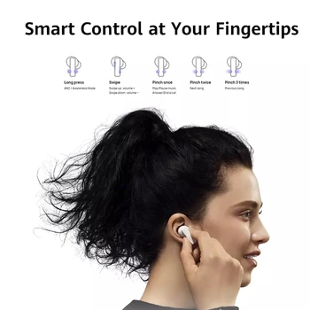 Huawei FreeBuds Pro słuchawki bezprzewodowe douszne Słuchawki Bluetooth 5.2 zestaw słuchawkowy słuchawki Aktywna redukcja szumów dla smartfona