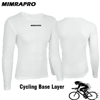 MIMRAPRO kolor biały z długim rękawem, jazda na Rowerze Jersey/sweat-shirt / rajstopy odzież slim pot wchłanianie wilgoci