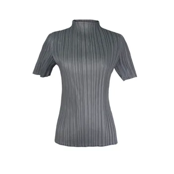 LANMREM kobieta karbowany top z krótkim rękawem + spodnie komplet 2020 jednolity kolor wygodna elastyczna odzież YJ522