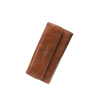 GOPLUS luksusowy portfel damski ze skóry uchwyt do kart portfel portmonetka na monety o dużej pojemności z wieloma kartami