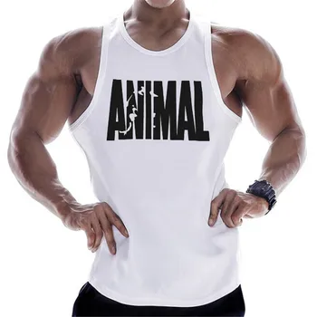 2020 nowy bawełna siłownie topy mężczyźni bez rękawów, topy sportowe koszulka Kulturystyka odzież męska Koszulka fitness jogging kamizelka