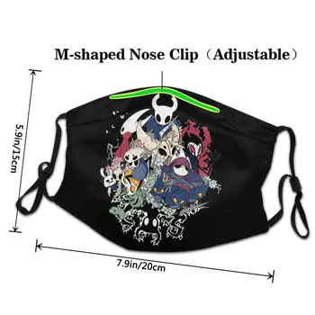 Wielokrotnego Użytku Twarz Usta Maska Wydrążony Rycerz Załoga Antybakteryjny Zestaw Ochrony Hip-Hop Usta Etui Respirator