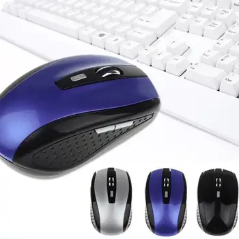 Mysz bezprzewodowa 2.4 GHz ergonomiczne optyczne myszy 4 przyciski do gier Dell/Huawei/Lenovo PC myszka biuro