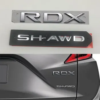 Dla Acura RDX SH-AWD logo samochodu naklejka logo chrom srebrny 3D list auto ikonę tabliczka