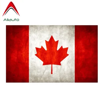 Aliauto osobowość samochodu naklejka stary Dzień Kanady flaga Odblaskowe pokrowiec przeciwdeszczowy rysy dekoracji naklejka akcesoria,16cm*10cm