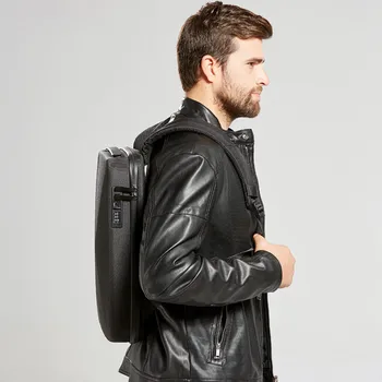 Mężczyźni stylowy i ultra cienki laptop plecak przed kradzieżą moda biznes-hasło blokady Daypacks koreański styl lekki, cienki komputer torba
