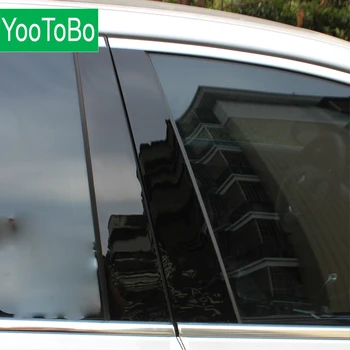 PC cekiny okna samochodu B-słupy dekoracyjne naklejki dla BMW F10 F30 F20 X1 X3 X5 X6 G30 5 serii stylizacji samochodów wykończenie akcesoria