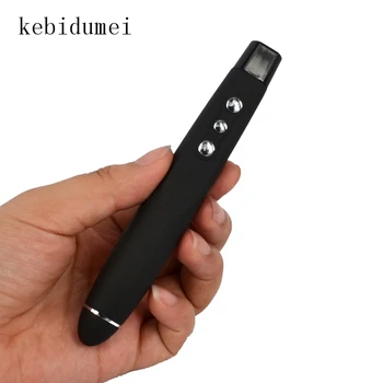 Kebidumei Wireless PPT Presenter Red Laser Pointer Pen for Powerpoint Presentation RF Remote Controller with USB Receiver