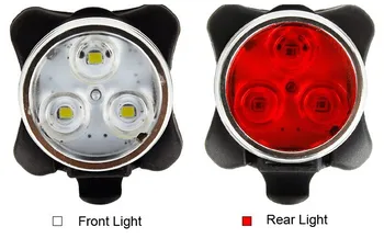 WasaFire 350lm 3* LED lampa rowerowa głowy światło os rowerowa światło przednie światło Bicicleta kabel USB, jazda na Rowerze lampa tylna zespolona Wędkarstwo Rearlamp